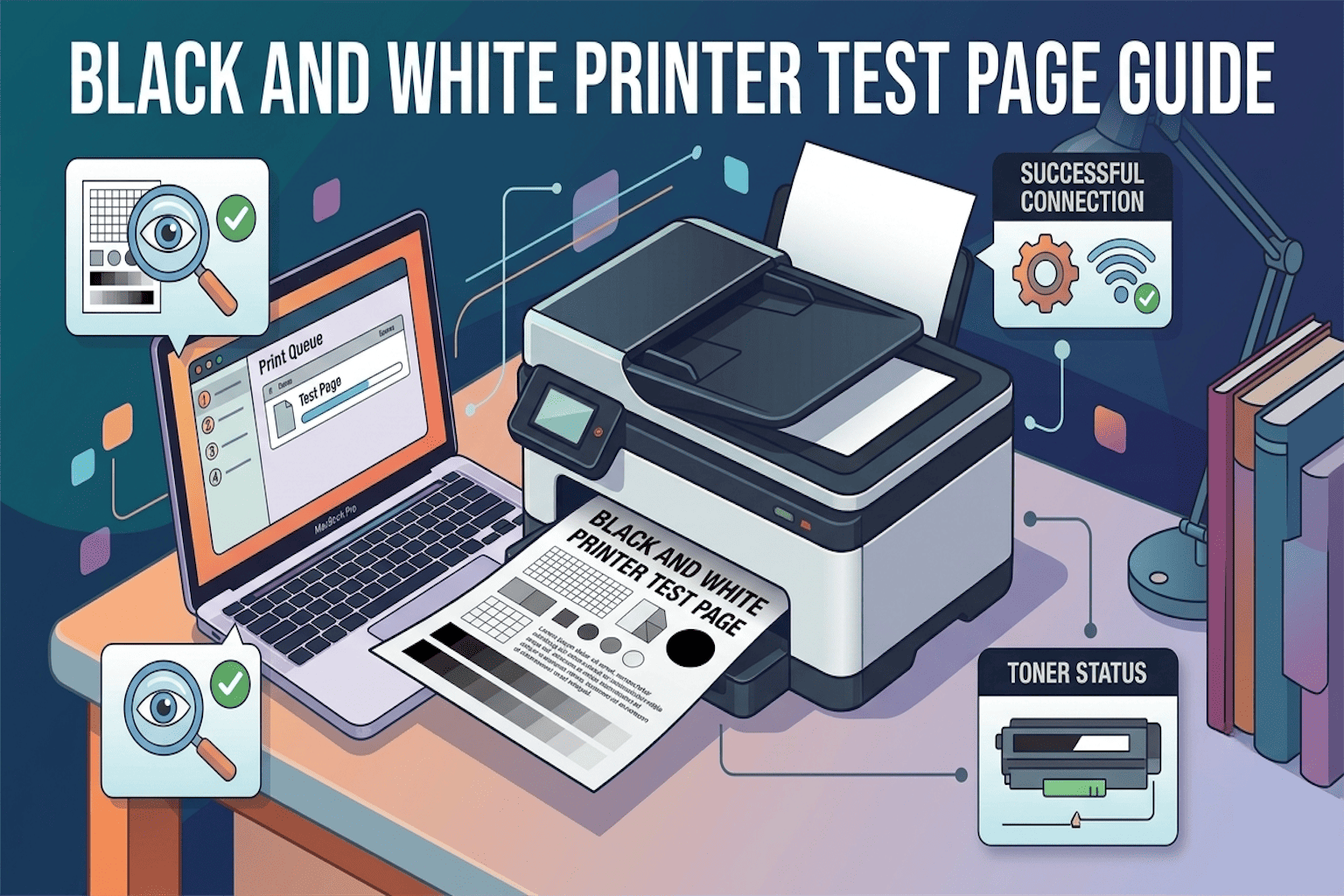 Black and White Printer Test Page Guide